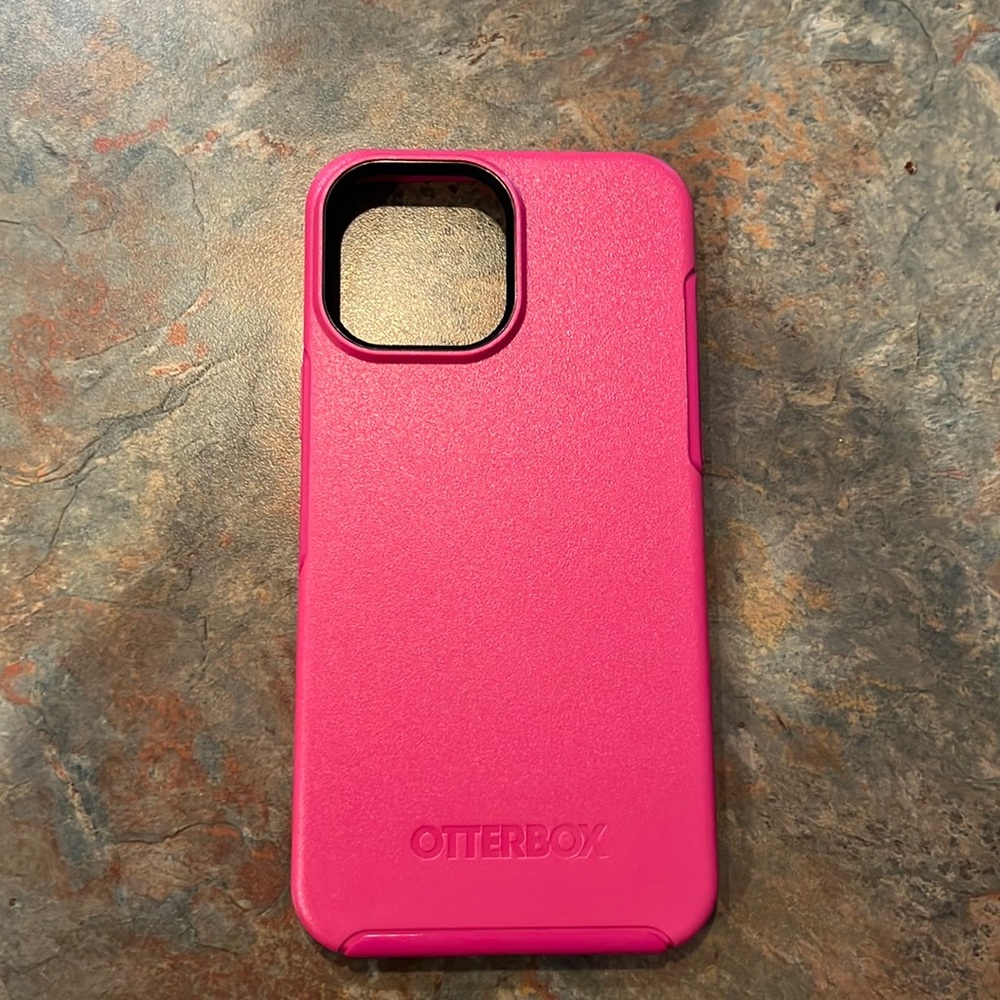 Pink OtterBox case for iPhone 13 Pro Max and 12 Pro Max